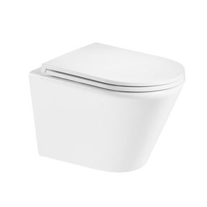 Mereo WC závesné kapotované, Smart Flush RIMLESS, 365x375x540, keramické, vr. sedátka CSS125 VSD85T1 vyobraziť