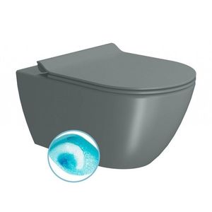 GSI - PURA závesná WC misa, Swirlflush, 36x55cm, agave dual-mat 881504 vyobraziť