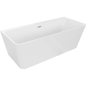 MEXEN/S - Volta vaňa voľne stojaca rohová 170 x 75, biela, sifón a prepad nikel kartáčovaná 51131707500-97 vyobraziť