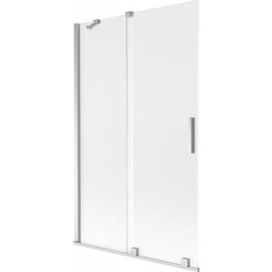 MEXEN/S - Velar dvojkrídlová posuvná vaňová zástena 110 x 150, dekor, chróm 896-110-000-31-01 vyobraziť