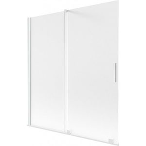 MEXEN/S - Velar dvojkrídlová posuvná vaňová zástena 150 x 150, dekor, biela 896-150-000-31-20 vyobraziť