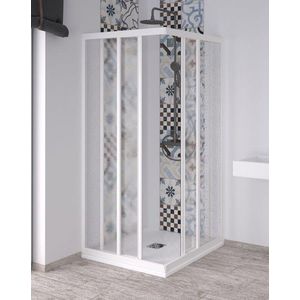 FORTE - Štvorcový sprchovací kút ACRIL - ANGOLO NEW - FARBA rámu - Biela, Rozmer A - 80, Rozmer B - 80 OLNAC2FS160031 vyobraziť