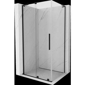 MEXEN/S - Velar L sprchovací kút, posuvné dvere 110 x 75, transparent, čierna 871-110-075-03-70 vyobraziť