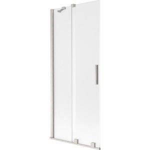 MEXEN/S - Velar dvojkrídlová posuvná vaňová zástena 80 x 150, dekor, nikel kartáčovaný 896-080-000-31-97 vyobraziť