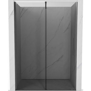 MEXEN/S - Velár posuvné sprchové dvere 150, grafit, grafit kartáčovaná 871-150-000-41-66 vyobraziť