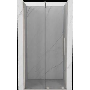 MEXEN/S - Velár posuvné sprchové dvere 110, transparent, nikel kartáčovaný 871-110-000-01-97 vyobraziť