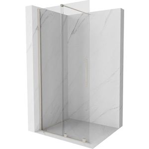 MEXEN/S - Velar Sprchová zástena posuvná Walk-in 100 x 200, transparent 8 mm, nikel kartáčovaný 871-100-000-03-97 vyobraziť