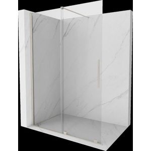 MEXEN/S - Velar Sprchová zástena posuvná Walk-in 140 x 200, transparent 8 mm, nikel kartáčovaný 871-140-000-03-97 vyobraziť
