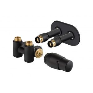 HOPA - THERMCOMB-SET, stredový ventil (Z4K) s pripojením pre elektrickú tyč - Farba - Čierna matná tmavá, Variant - Pravá RDTHERCOMSETRMB vyobraziť