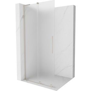 MEXEN/S - Velar L Sprchová zástena posuvná Walk-in 120 x 200, dekor 8 mm, nikel kartáčovaný 871-120-003-33-97 vyobraziť