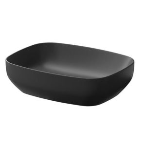 CERSANIT - Umývadlo na dosku LARGA Rectangular antracitová mat (50x38) K677-013 vyobraziť