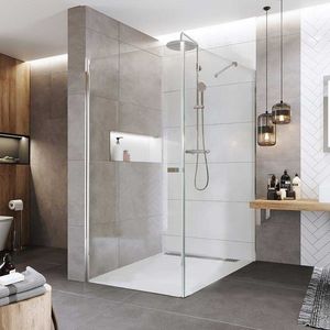 Mereo Sprchovací kút, Novea, obdĺžnik, pivotový, 100x120 cm, chróm ALU, sklo Číre, dvere L/P a pevný diel CK14933Z vyobraziť