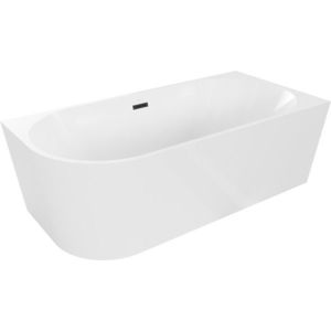 MEXEN/S - Mia vaňa voľne stojaca rohová pravá 150 x 75, biela, sifón a prepad čierna 52691507500P-70 vyobraziť