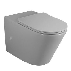 SAPHO - PACO RIMLESS misa pre kombi WC, spodný/zadný odpad, šedá mat PC1012GR-111 vyobraziť