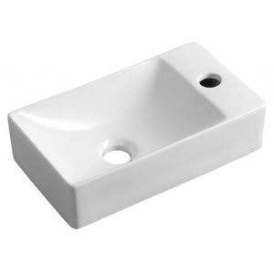 SAPHO - MARGITHA keramické umývadlo 38x22cm, otvor pro batériu vpravo, biela MGT3822 vyobraziť