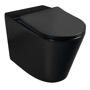 SAPHO - WC kombi misa, Rimless, 61x38cm, spodný/zadný odpad, čierna mat NDPC1012WRB-3 vyobraziť