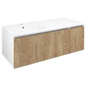 SAPHO - LOREA skrinka 120x46x51, 5cm (90+30cm), ľavá, dub Alabama/biela matná LE090-2231-L-02 vyobraziť