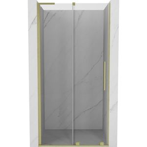MEXEN/S - Velar L posuvné sprchové dvere 120, transparent, zlatá kartáčovaná 871-120-003-01-55 vyobraziť