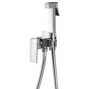 AQUALINE - Podomietková bidetová batéria so Stop sprškou, hadica 1, 2m, hranatá, chróm SK301 vyobraziť