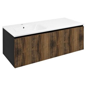 SAPHO - LOREA skrinka 120x46x51, 5cm (90+30cm), ľavá, dub collingwood/čierna matná LE090-1935-L-03 vyobraziť