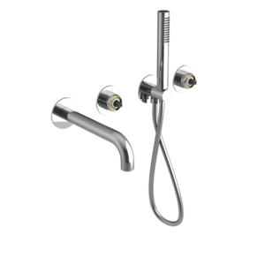 SAPHO - ULTRAMIX telo podomietkovej vaňovej batérie s výtokovou hubicou a ručnou sprchou, 2 výstupy, chróm UT093-1 vyobraziť