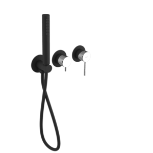 SAPHO - ULTRAMIX podom. sprch./vaňová batéria, ručná sprcha, 2 výstupy, čierná mat/chróm UT045BC vyobraziť