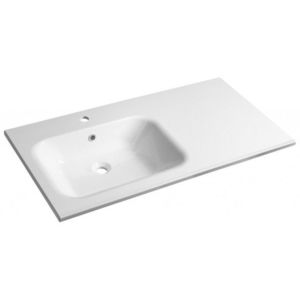SAPHO - ARECA umývadlo 110x50cm, liaty mramor, ľavé, biela AC101L vyobraziť