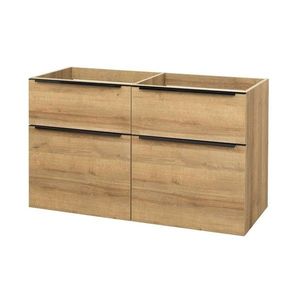 Mereo Mailo, kúpeľňová skrinka 121 cm, dub Riviera, čierne madlo CN523SB vyobraziť