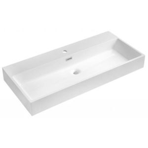 SAPHO - AQUATIC umývadlo, liaty mramor, 100x46cm, biela AT100 vyobraziť