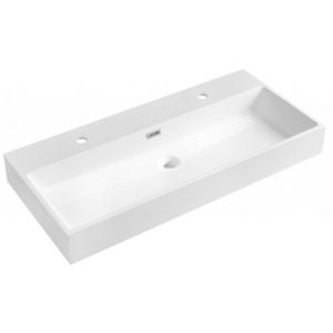 SAPHO - AQUATIC dvojumývadlo, liaty mramor, 100x46cm, biela AT100-2 vyobraziť
