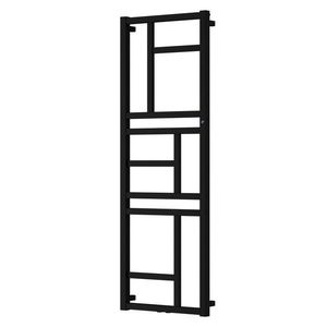 Instalprojekt - Kúpeľňový radiátor MONDRIAN - Farba radiátora - Čierna, Pripojenie radiátora - Stredové 50 mm, Rozmer radiátora - 400 x 1140 mm, výkon 378 W RADMON401131SP vyobraziť