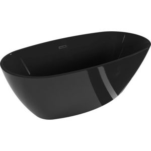 MEXEN/S - Eris voľne stojaca vaňa 170 x 80, čierna, sifón a prepad čierna 53441708070-70 vyobraziť