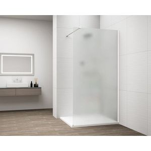 POLYSAN - ESCA WHITE MATT jednodielna sprchová zástena na inštaláciu k stene, matné sklo, 1100 ES1111-03 vyobraziť