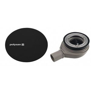 POLYSAN - MIRAI vaničkový sifón, priemer 90, DN40, krytka čierna mat 72730B vyobraziť