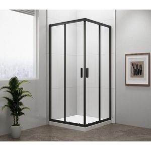 POLYSAN - EASY BLACK štvorcová sprchová zástena 800x800, číre sklo EL5215B vyobraziť