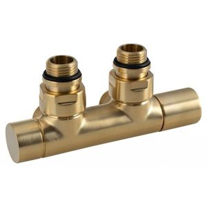 SAPHO - TWIN pripojovacia súprava ventilov pre stredové pripojenie, zlato mat CP401SGM vyobraziť