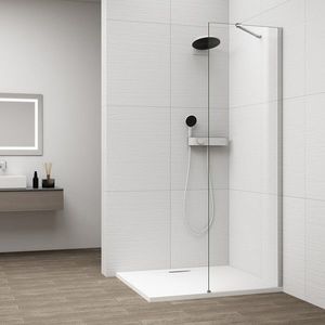 POLYSAN - ESCA CHROME jednodielna sprchová zástena na inštaláciu k stene, číre sklo, 300 ES1030-01 vyobraziť