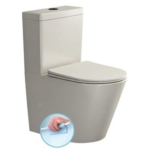 SAPHO - PACO WC kombi, Rimless, spodný/zadný odpad, ivory PC1012WRBE vyobraziť