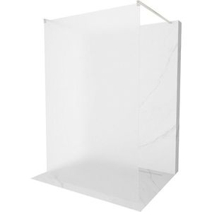 MEXEN/S - Kioto samostatne stojaca sprchová zástena 120 x 200, dekor 8 mm, nikel kartáčovaná 800-120-002-97-30 vyobraziť