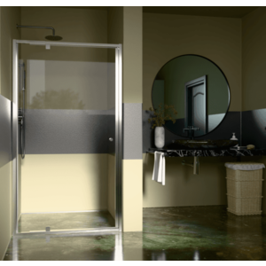 H K - Sprchové dvere do niky STYLE 90 rozmer 87-100x190cm číre sklo STYLE 90 vyobraziť