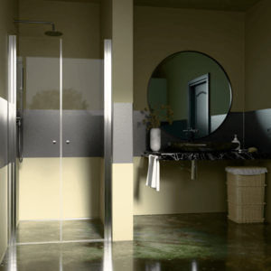 H K - Sprchové dvere PURE D2 80 dvojkrídlové 76-81 x 190 PURED280 vyobraziť