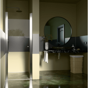 H K - Sprchové dvere PURE 80 jednokrídlové 76-81 x 190, číre sklo PURED180 vyobraziť