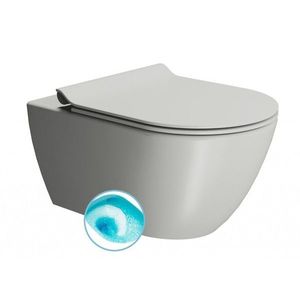 GSI - PURA závesná WC misa, Swirlflush, 36x55cm, Cenere dual-mat 881517 vyobraziť