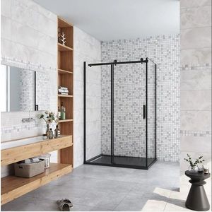 H K - Sprchovací kút DIAMOND BLACK 100x80 cm Ľ/P variant SE-DIAMONDBL10080 vyobraziť