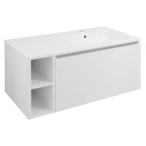 SAPHO - LOREA skrinka 100x46x51, 5cm (20+80cm), pravá, biela matná LE080-3131-R-01 vyobraziť