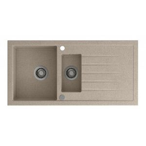SAPHO SAPHO - Drez granitový zabudovateľný s odkvapom a vaničkou, 100x50cm, béžová GR1332 vyobraziť