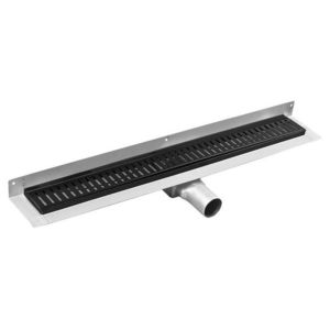 GELCO - MANUS ONDA podlahový žľab z nerezové oceli s roštom, nástenný, L-1250, DN50, čierna mat GMO28B vyobraziť
