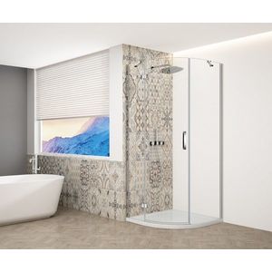 GELCO TRINITY CHROM štvrťkruhový kút 900x900 ľavý, číre sklo, GT6590CL-CH GT6590CL-CH vyobraziť