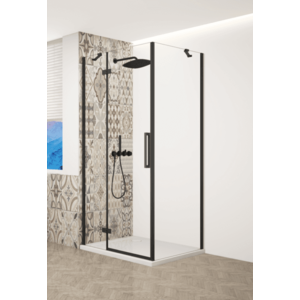 GELCO - TRINITY BLACK štvorcový kút 800x800 ľavý, číre sklo, GT5680-80CL-B GT5680-80CL-B vyobraziť