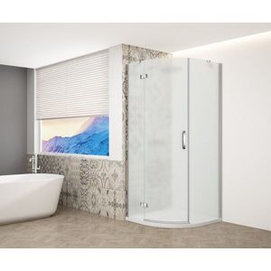 GELCO TRINITY CHROM štvrťkruhový kút 900x900 ľavý, matné sklo, GT6590ML-CH GT6590ML-CH vyobraziť